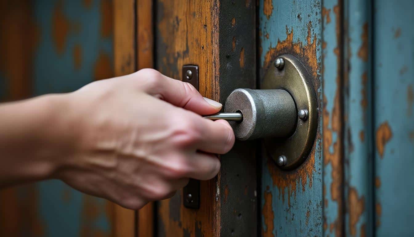 Comment débloquer une serrure bloquée sur une porte d'entrée