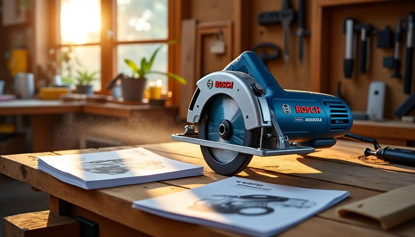 Illustration: Ce qu’il faut savoir sur la scie circulaire Bosch PKS55A : caractéristiques et spécifications techniques