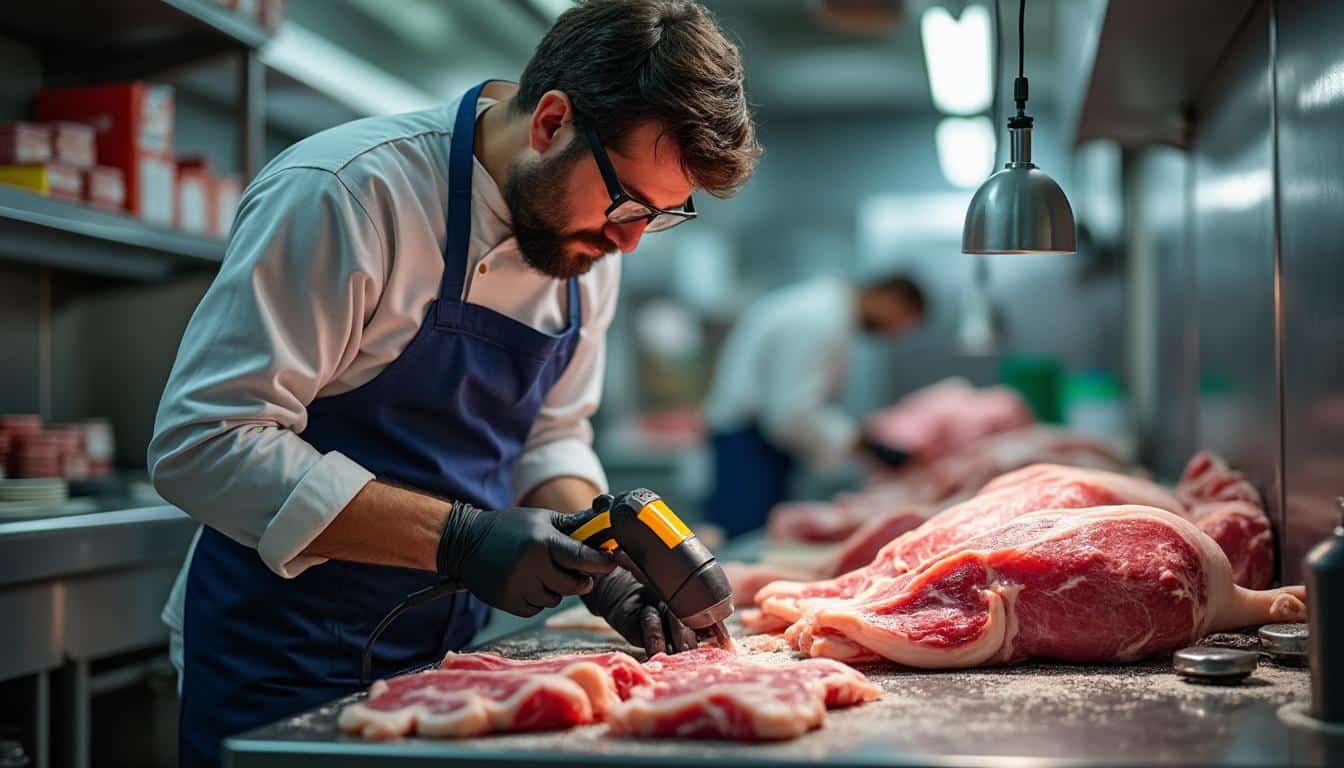 Illustration: Maîtriser l’utilisation, la sécurité et l’entretien de la scie électrique en boucherie