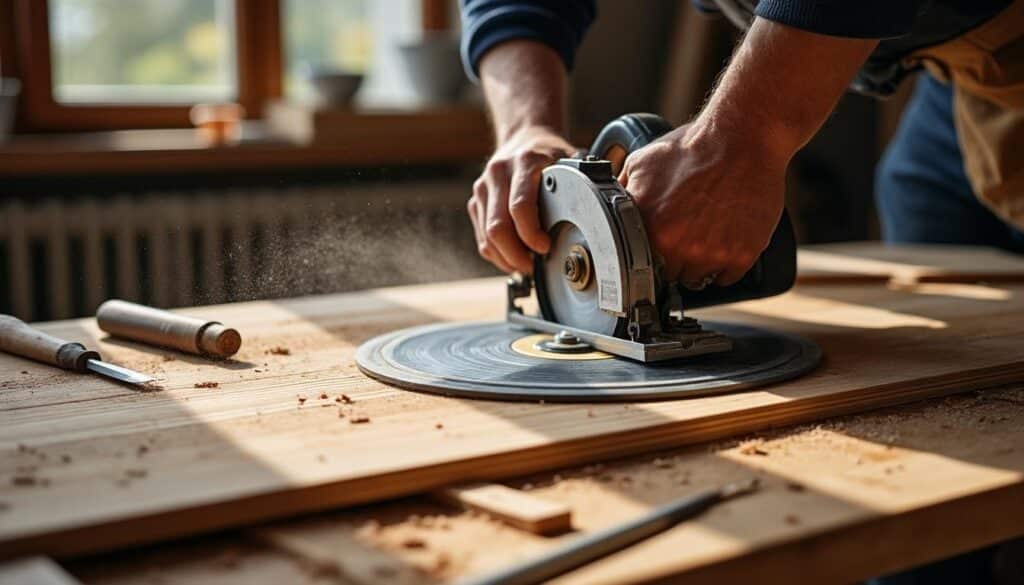 Scie pour parquet flottant : choix et astuces pour une découpe parfaite