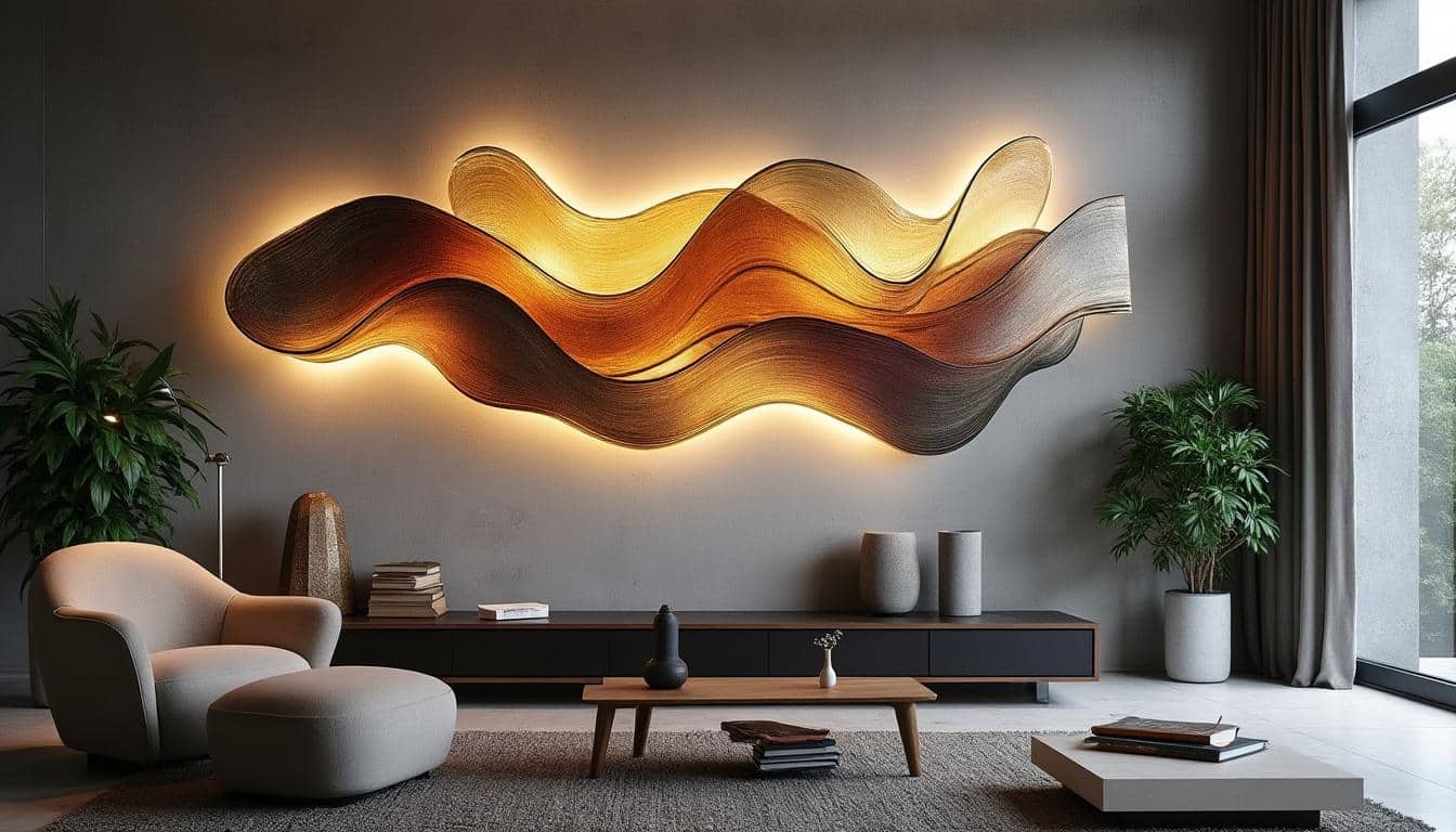 Illustration: Comprendre les spécificités et le design des grandes appliques murales