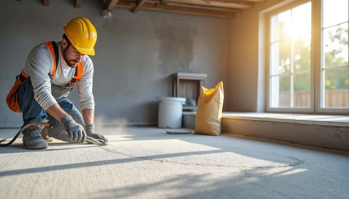 Illustration: Comprendre le ragréage fibré et ses spécificités