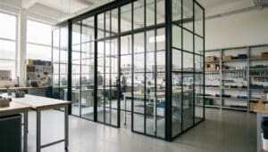 Cloison industrielle pour mieux organiser un atelier